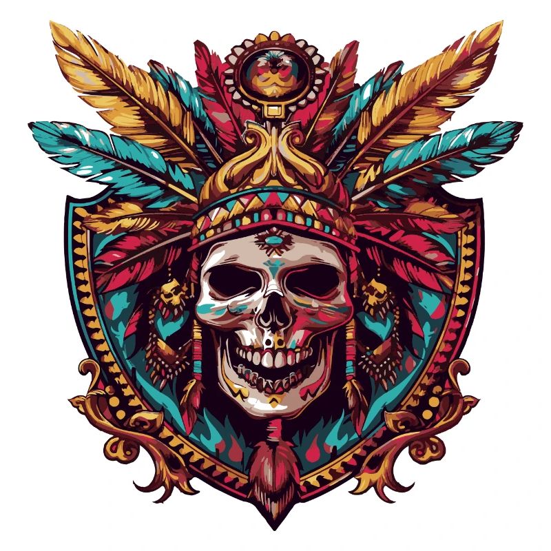 Indianer Totenkopf