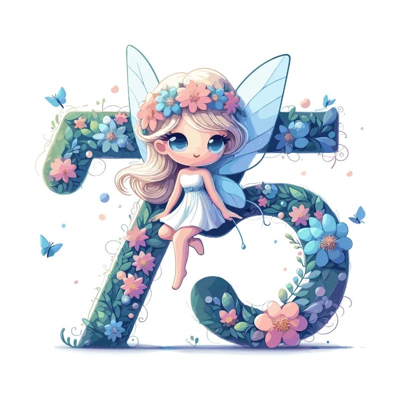 75 ans fée elfe anniversaire cadeau d’anniversaire