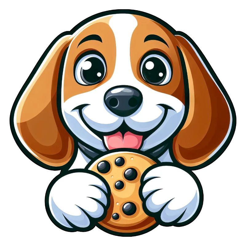 Mignon Beagle Chien Biscuits sucrés Dessert