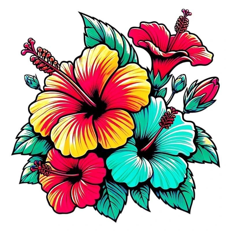 Fleurs d’hibiscus