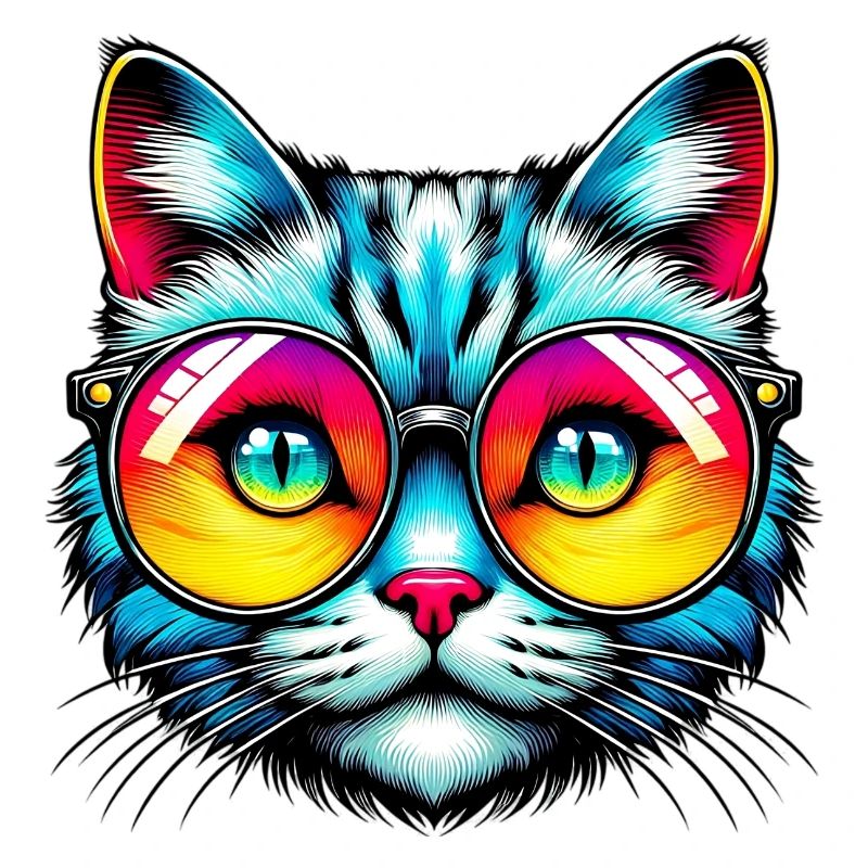 Kater mit Sonnenbrille