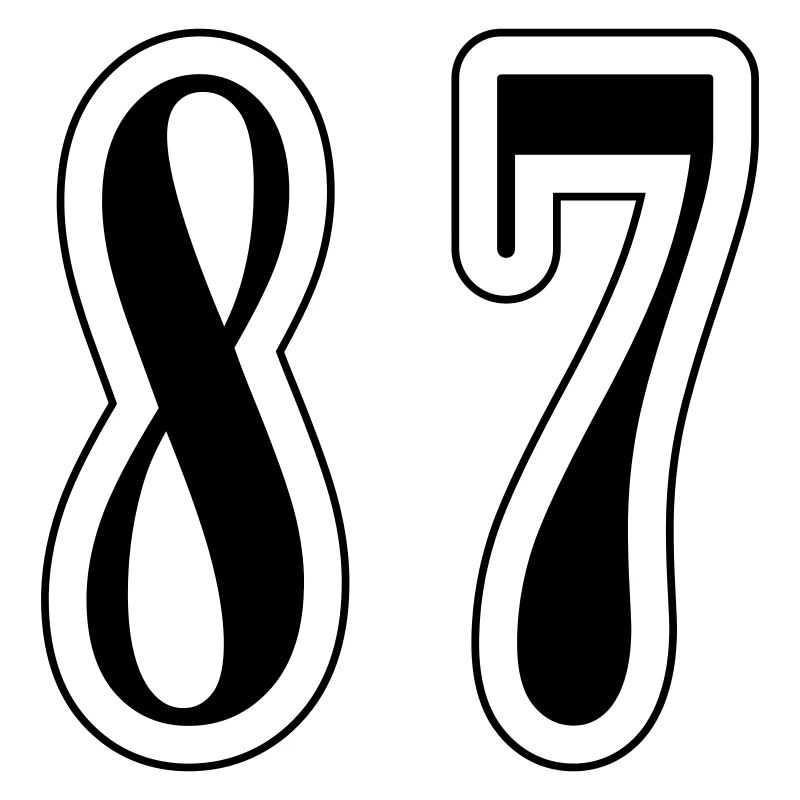 87 Symbole numérique
