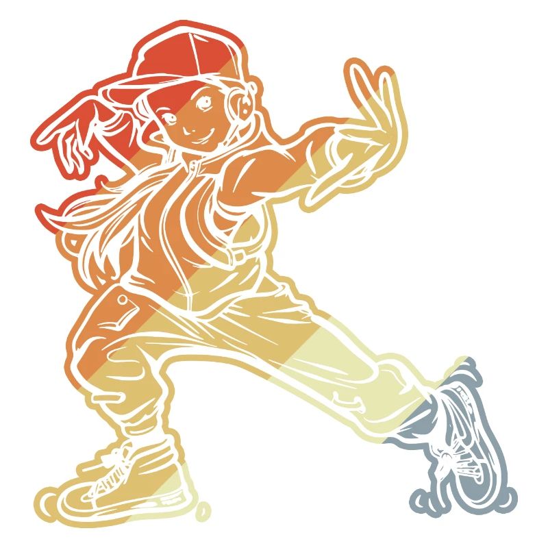 Fille de breakdance