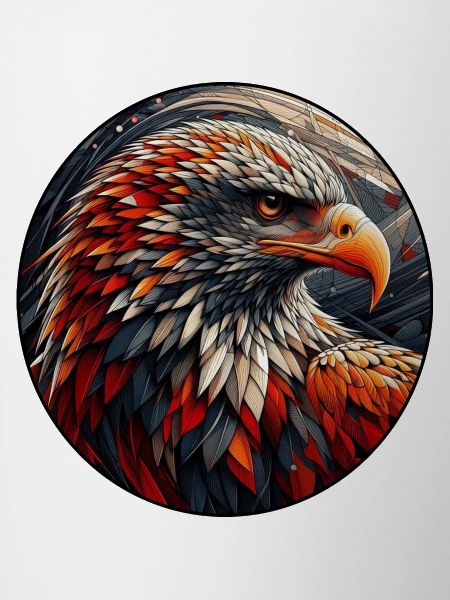 Flammenfeder Adler Mosaik