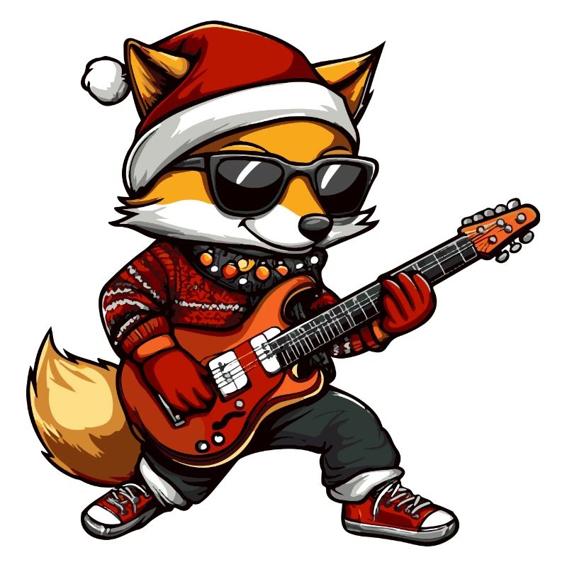 Guitare de Noël Fox