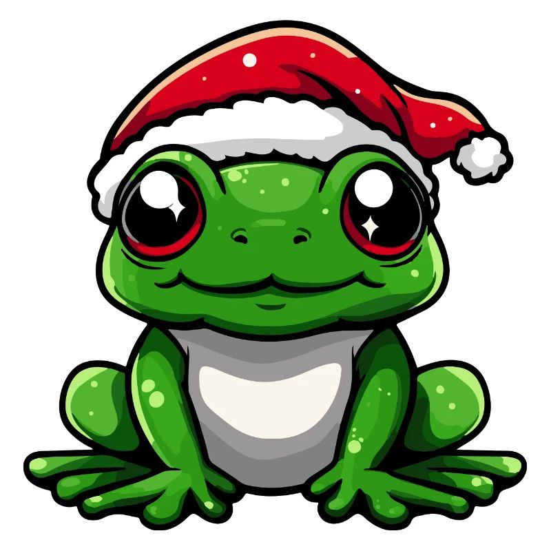 Grenouille Noël Mignon