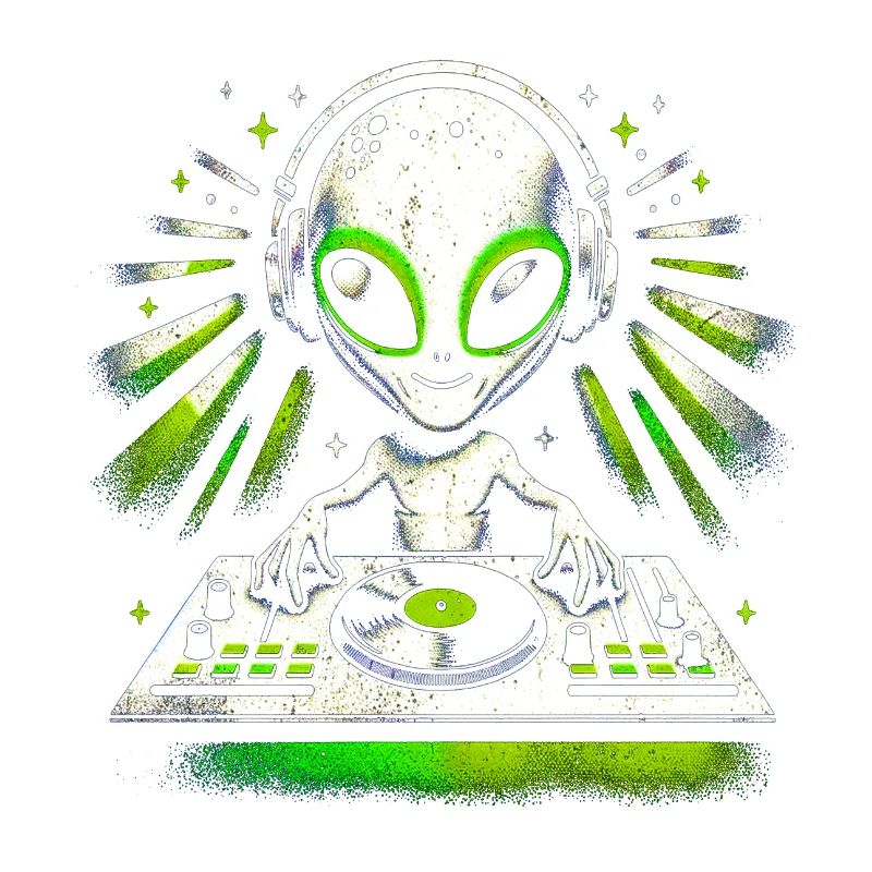 Alien DJ Vibes – Conception de rythmes verts cosmiques