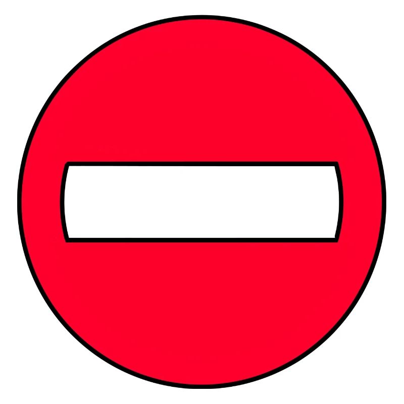 Durchgangsverbot Icon Rot