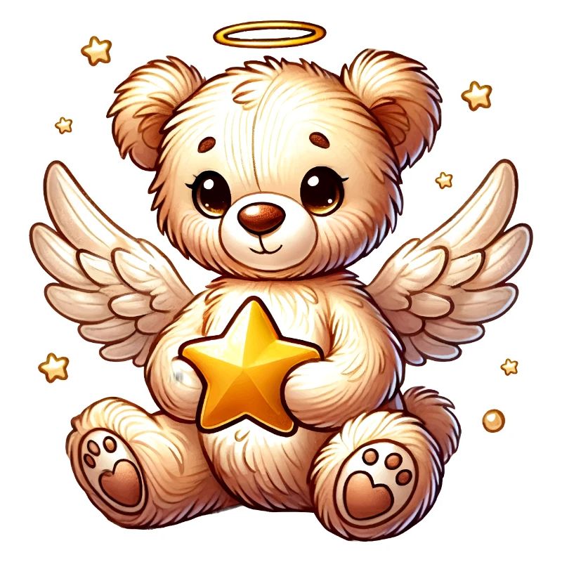 Ours en peluche ange doux compagnon de Noël