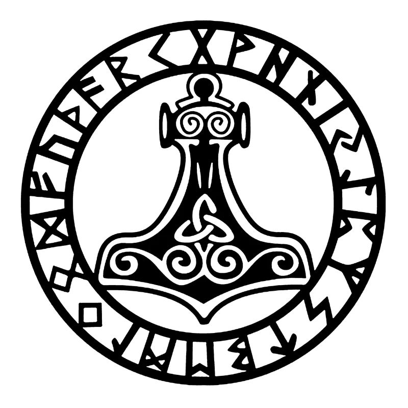 Marteau viking noir