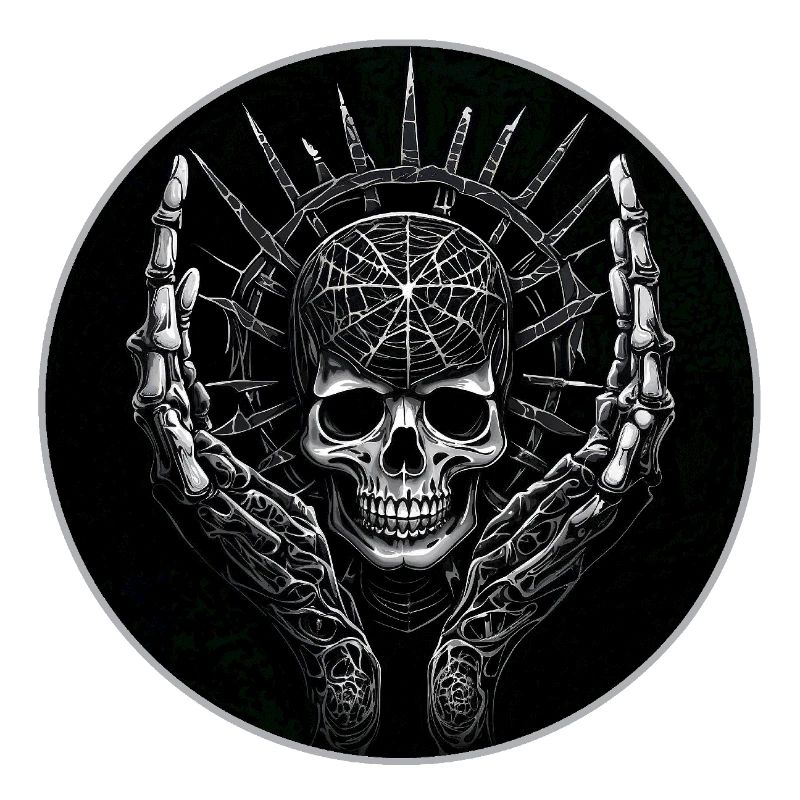 Dekorativer Skull mit Pentagramm