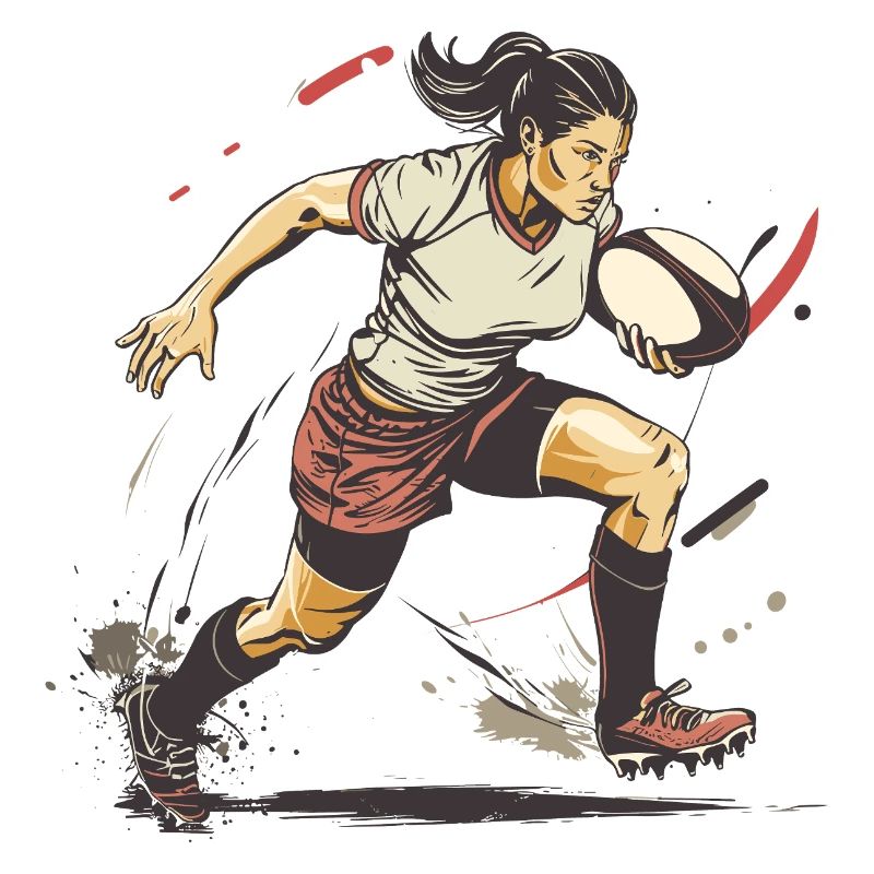Joueuse de rugby