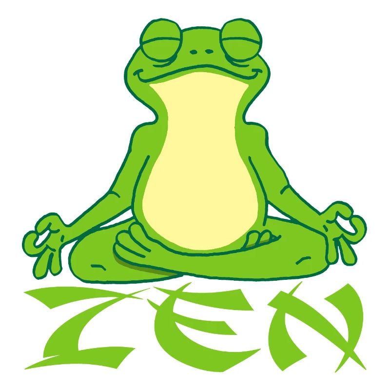 Frog doing yoga