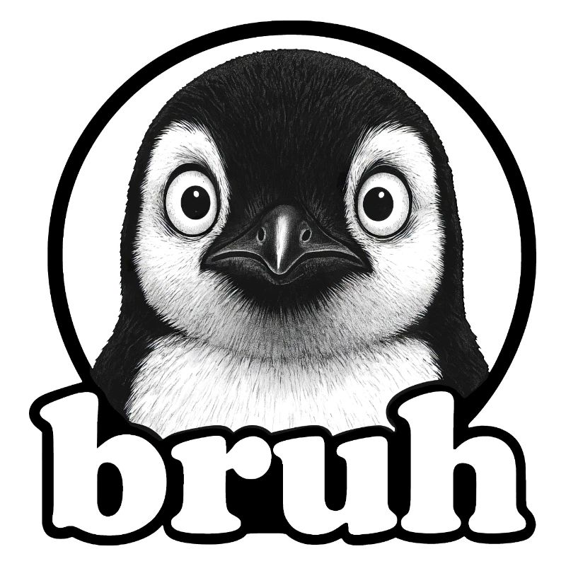 Funny Penguin Meme Surprised Humor
