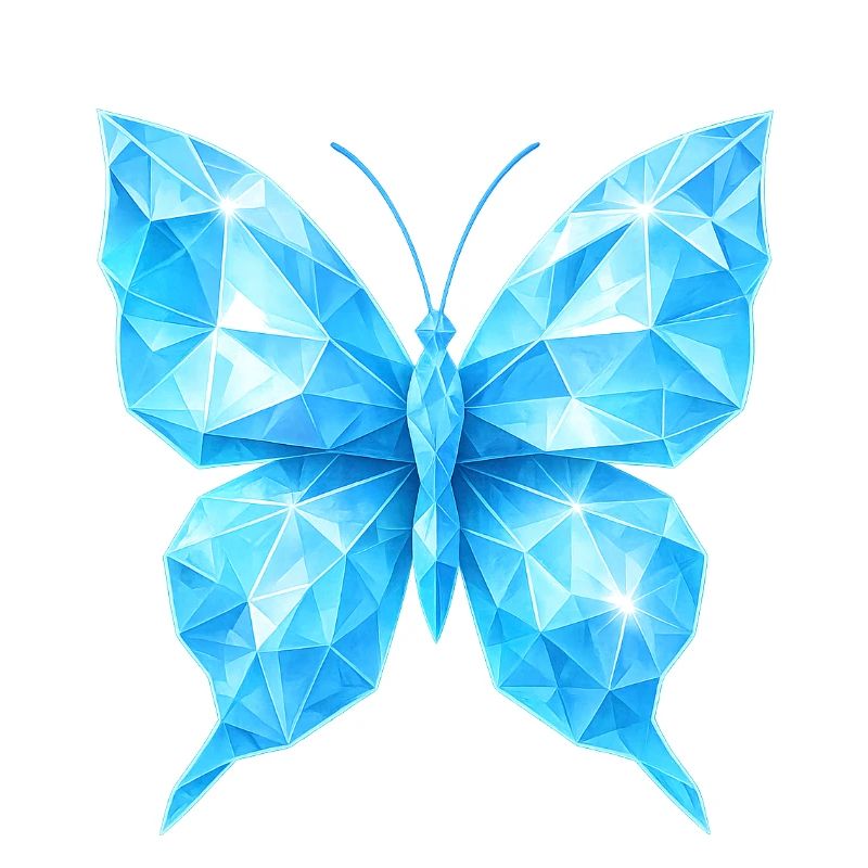 Diamond Butterfly | Geometric elegance