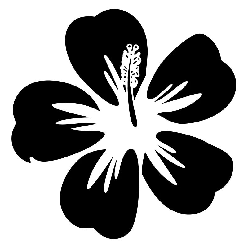 Fleur d’hibiscus Graphique de couleur Tropiques librement sélectionnable