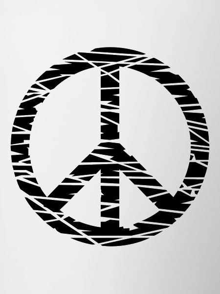 Frieden / peace (grunge, 1c)