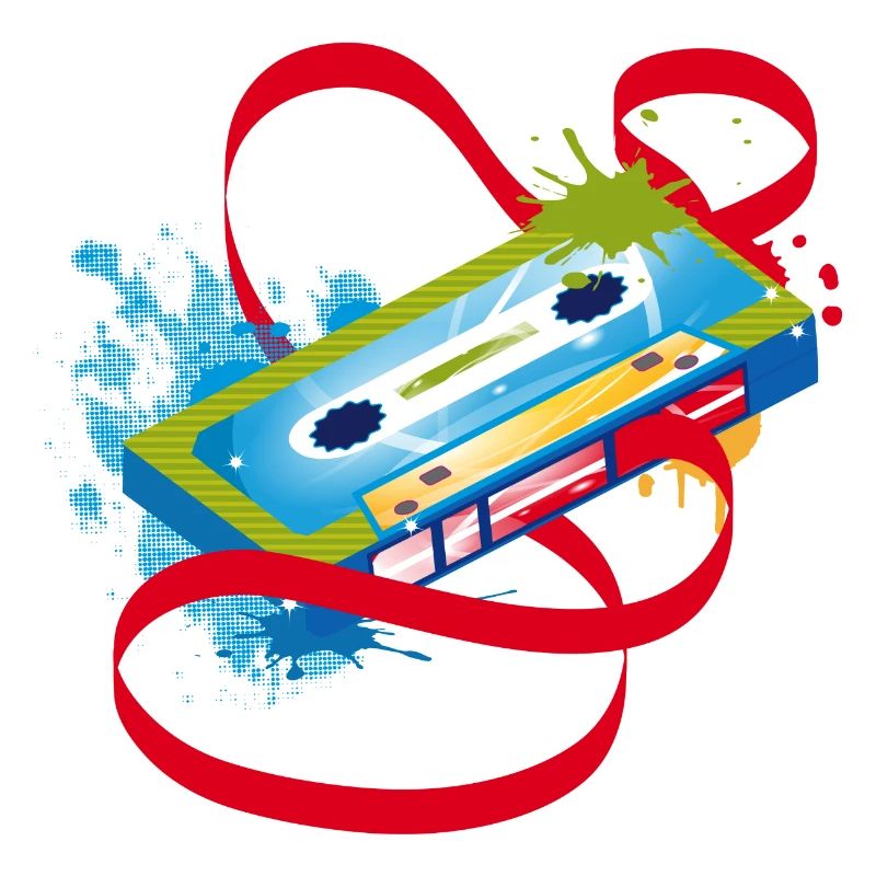 Music cassette graffiti