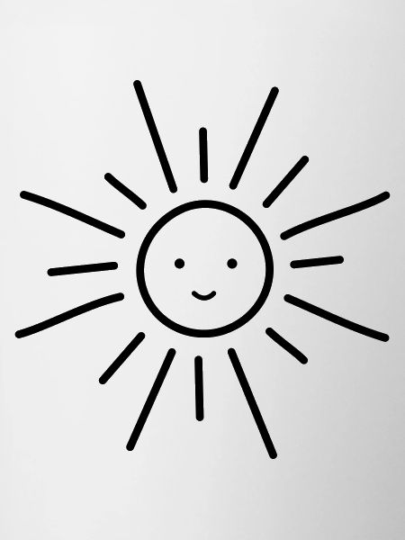 Sun sunshine bright sun face