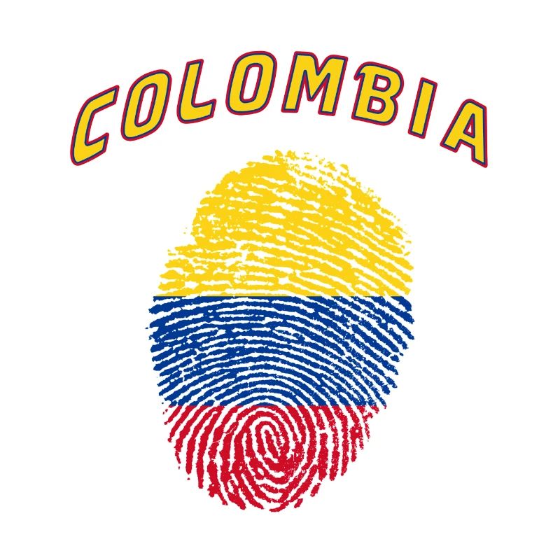 Colombie Empreinte digitale / Cadeau drapeau