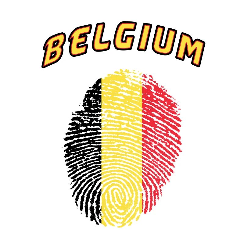 Belgique Empreinte / Drapeau cadeau