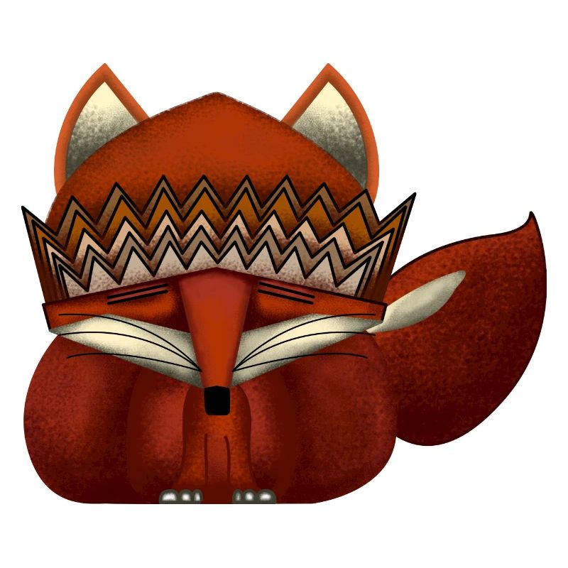Fuchs mit Krone