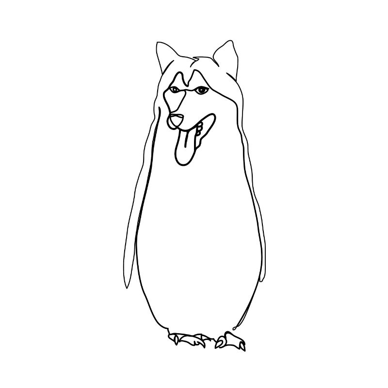 Husky penguin