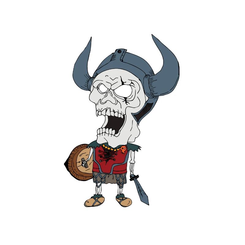 Wikinger Skelett Vikings