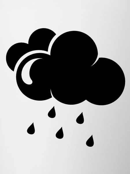 Cloud with rain drops