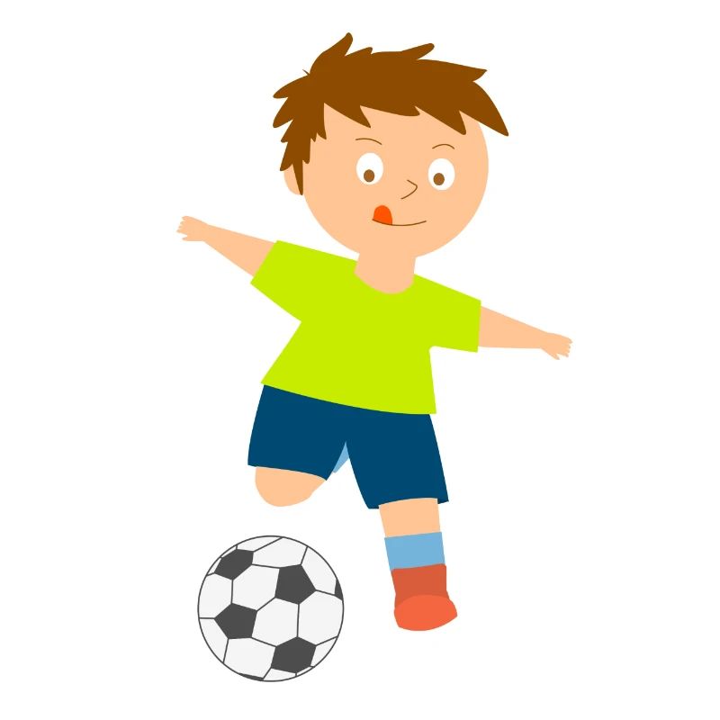Kicker Boy Neon Shirt Ball