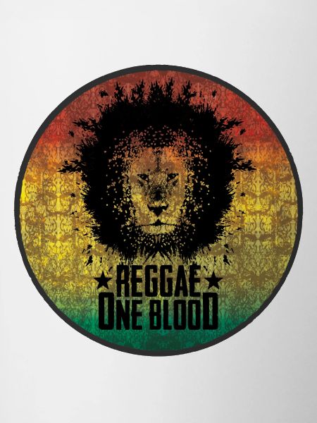 Reggae lion motif with gradient