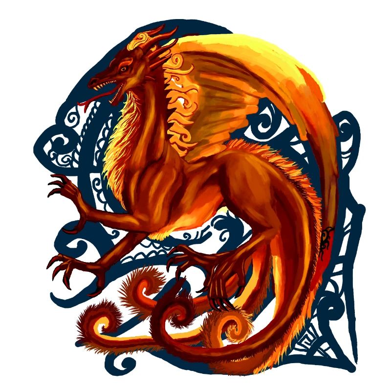 dragon rouge