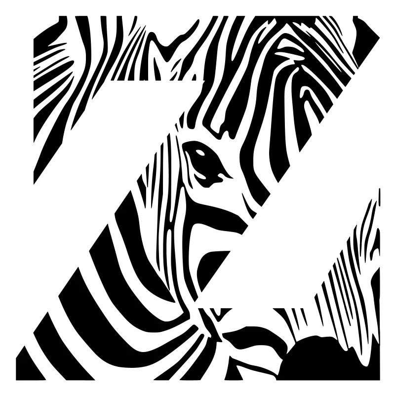 Zebra Mix Mono Black