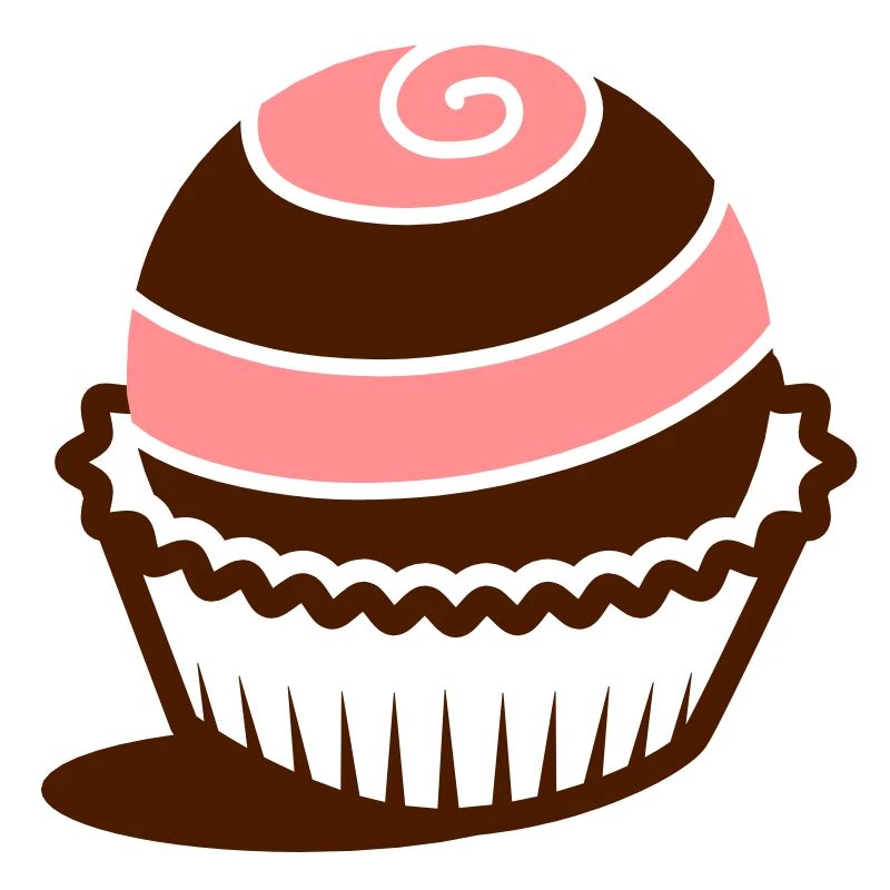A spirally decorated chocolate candy