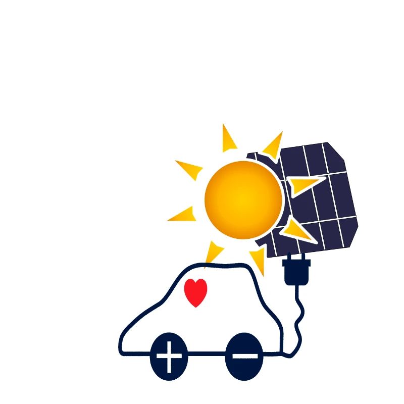 Sonnenkraft Auto mit Solarpanel