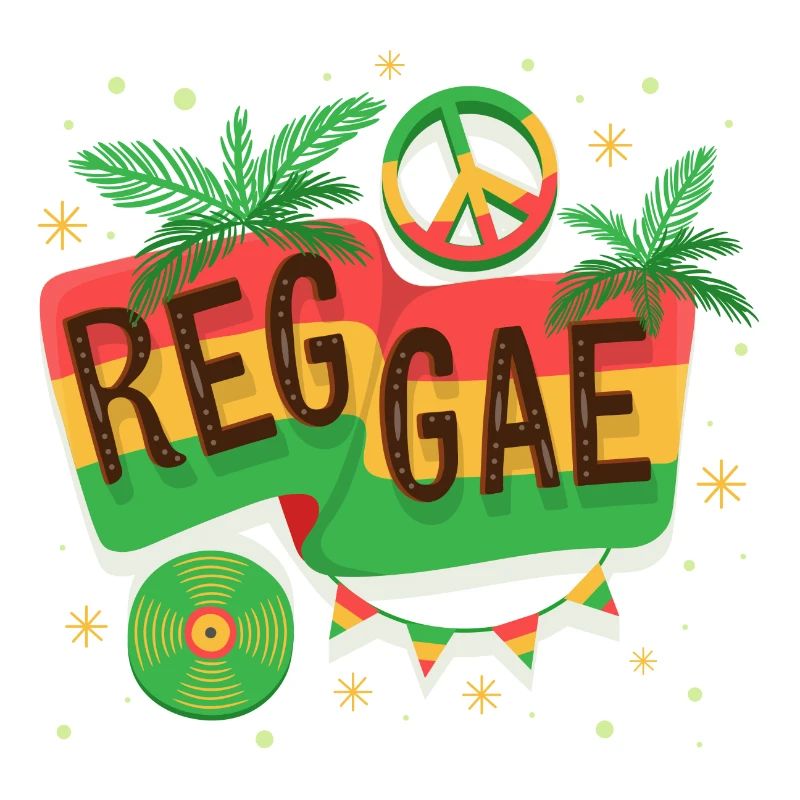 Reggae Flag Rainbow Vibe
