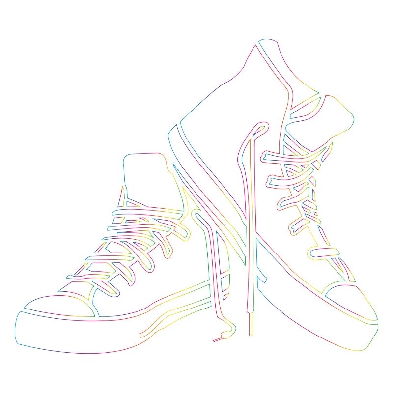 Sneaker Regenbogen
