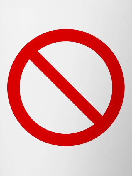 Rotes Verboten Symbol Muster