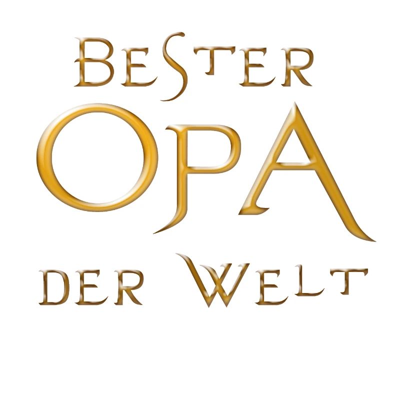 Bester Opa der Welt mit Goldschrift