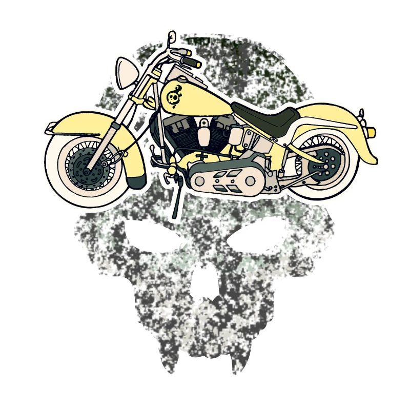 Skull Motorcycle