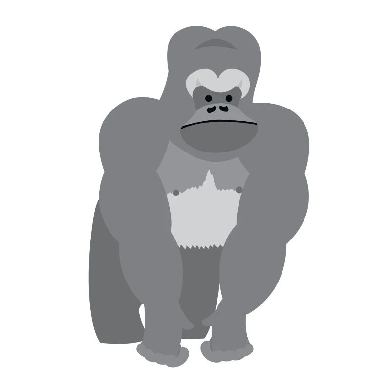 Great ape ridgeback Gorilla