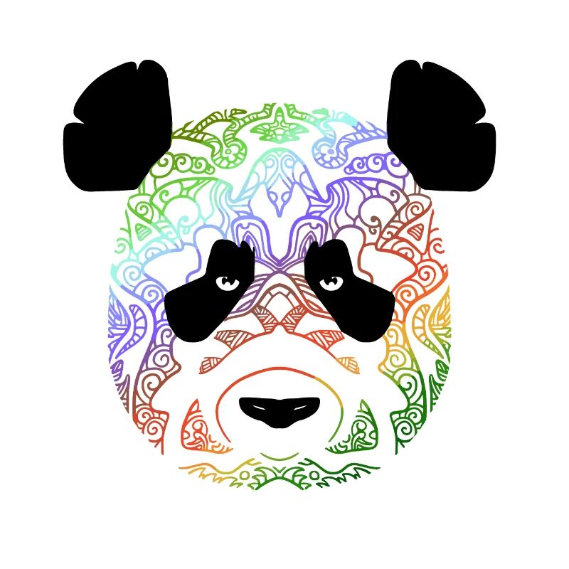 Panda in Farbe 2