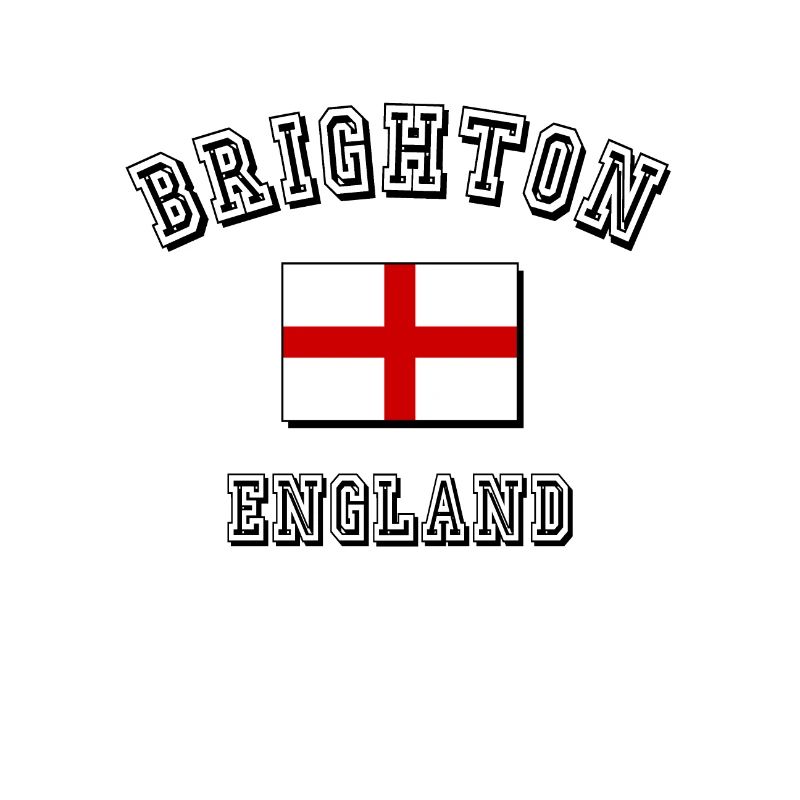 Brighton en Angleterre avec drapeau anglais
