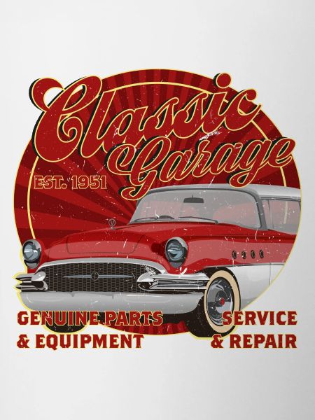 Klassisk garage rockabilly klassisk bil
