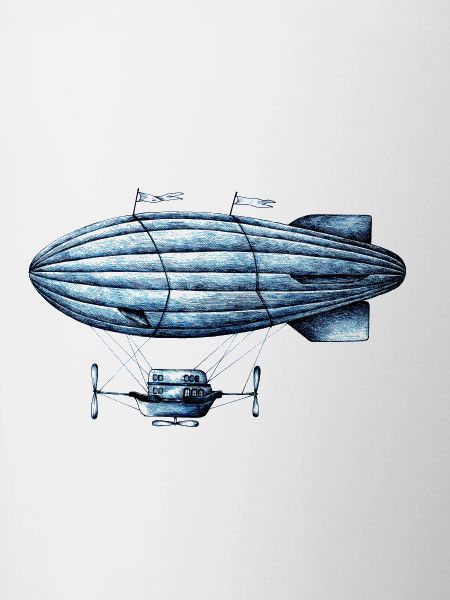 Zeppelin Étoilé Bleue