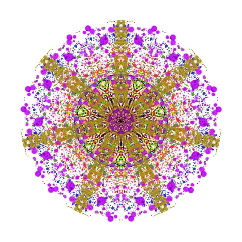 Mandala Psychedelisch 1