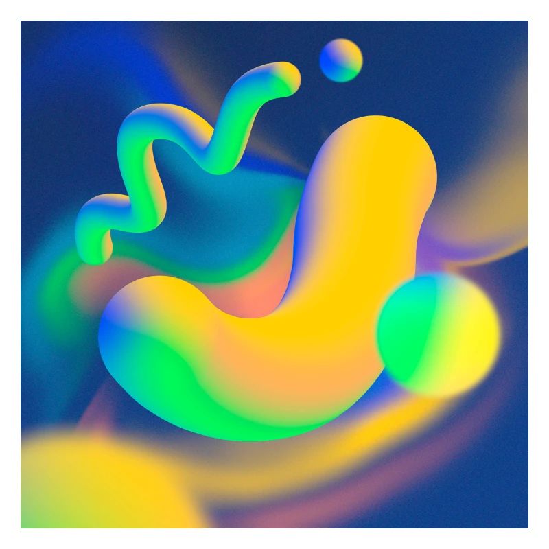 3D Artwork Design Colorful