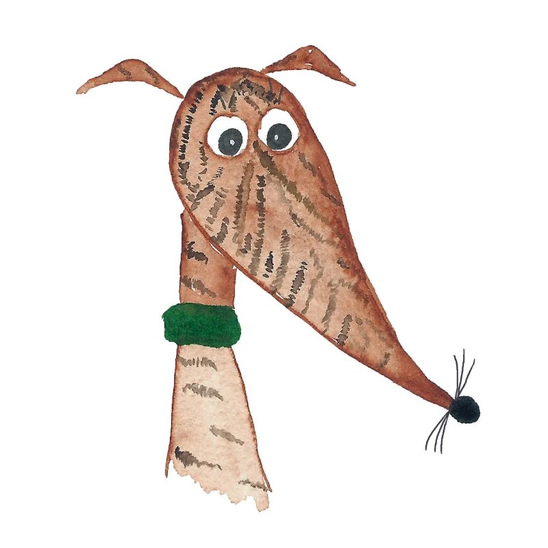 Windhund rot gestromt