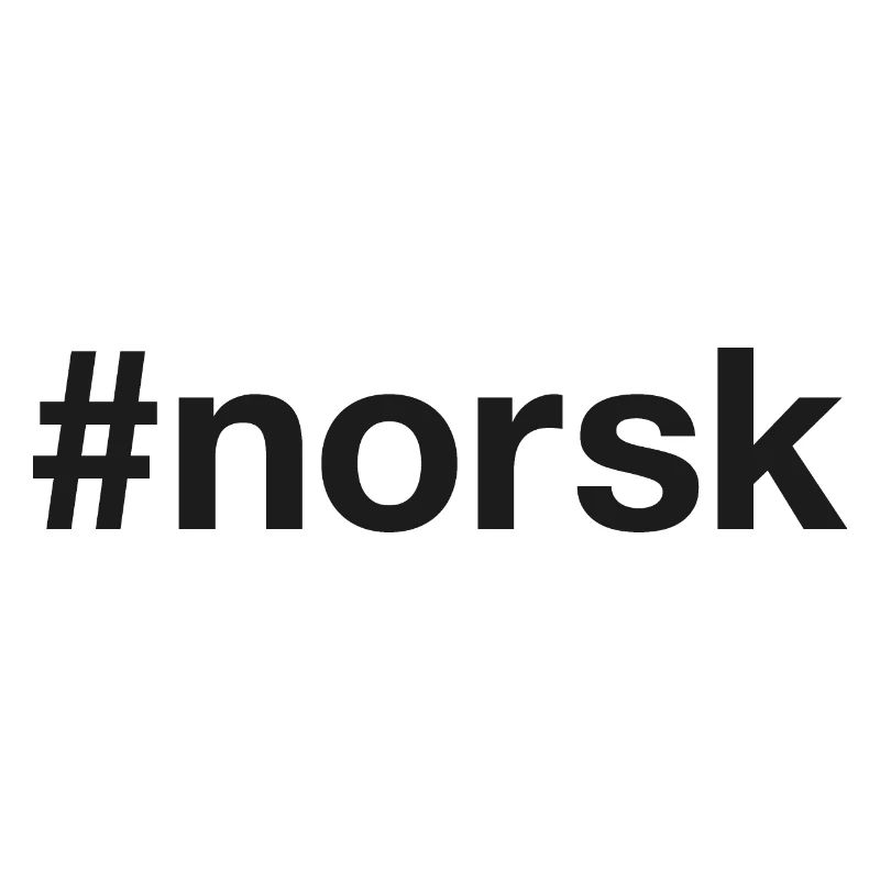 NORSK Norway Norwegen Hashtag Ich bin Norweger