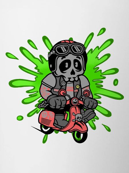Skull Mofa Moped